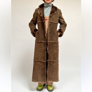 Vintage Brandon Thomas Suede Leather Coat Size Medium